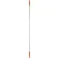 Vikan 29587 50" Basic Aluminum Handle, Orange
