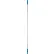 Vikan 29593 59" Basic Aluminum Handle, Blue