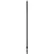 Vikan 29759 62"- 113" Telescopic Aluminum Handle, Black