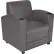 Regency Nova Lounge Chair, Vinyl Seat, Gray