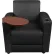 Regency Nova Tablet Arm Chair without Storage, Vinyl Seat, Black/Java