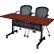 Regency® Kobe Privacy Nesting Table with 2 Cadence Nesting Chairs, 60"L x 24"W, Cherry