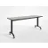 RightAngle Flip Training Table w/Casters 30" x 72" Concrete Groovz Top w/Black Base - R-Style Series
