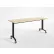 RightAngle Flip Training Table w/ Casters 30" x 72", Hardrock Maple w/Black Base - R-Style Series