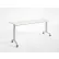 RightAngle Flip Training Table w/ Casters 24" x 60", White w/Silver Base - R-Style Series