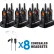 Midland® Business Radio Set, 4 Charger & 8 Radios W/ Headsets, Black