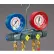 Yellow Jacket® BRUTE II Manifold With 60" Ball Valve RYB and 3/8" x 45° 46013