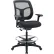 Eurotech Mesh Back Task Drafting Stool - Fabric - Black - Apollo Series