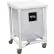 Royal Basket Trucks® PVC Hamper, 24 Gal, Sgl, White Mesh Liner, 2 Sw/2 Sw Lock, with Foot Pedal