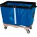 Royal Basket Trucks® 26" Towel Station Return Cart, Blue