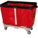 Royal Basket Trucks® 26" Towel Station Return Cart, Red