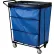 Royal Basket Trucks® Janitorial Linen Cart with 4 Swivel, 10 Bushel Capacity, Blue