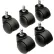 Interion® 50mm Casters w/Barrel, 5 Per Set