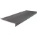 Rubber Light Duty Ribbed Stair Tread Square Nose 12.25" x 42" Charcoal