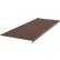 Vinyl Light Duty Ribbed Stair Tread Round Nose 12.34" x 48" Light Brown
