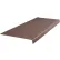 Vinyl Heavy Duty Ribbed Stair Tread Square Nose 12.5" x 48" Light Brown