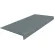 Rubber Square Profile Square Nose 12.31" x 48" Dark Gray