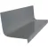 Rubber Raised Circular Stair Tread Square Nose 20.44" x 48" Dark Gray