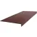 Rubber Raised Circular Stair Tread Square Nose 12.06" x 60" Brown