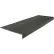 Rubber Light Duty Ribbed Stair Tread Square Nose 12.25" x 72" Black Brown