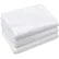 R&R Textile - Hotel Basics Twin Size Fitted Bed Sheets, 76" x 39" x 9", White - 12 Pack