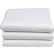 R&R Textile - Hotel Basics Full Size Bed Sheets, 115" x 81", White - 12 Pack