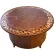 Hiland Round Outdoor Aluminum Propane Fire Pit with Scroll Design, Bronze