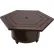 Hiland Hexagon Fire Pit, Hammered Bronze
