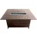 Hiland Rectangular Outdoor Aluminum Fire Pit, Hammered Bronze