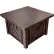 Hiland Outdoor Fire Pit, Hammered Bronze, 38"L x 24"H