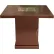 Hiland Outdoor Conventional Propane Fire Pit, Hammered Bronze