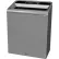 Rubbermaid® Configure Decorative Steel Trash Can, Landfill Lid, 45 Gallon, Grey Stenni