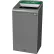 Rubbermaid® Configure Decorative Steel Trash Can, Organic Waste Lid, 23 Gallon, Grey Stenni