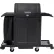 Rubbermaid® Full Size Housekeeping Cart with Hood & Doors, Black