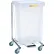 R&B Wire®  Single Medium Duty Hamper with Foot Pedal, 32"H, Steel, White