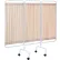 R&B Wire® Three Panel Mobile Designer Antimicrobial Privacy Screen, Beige