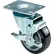 RWM Casters VersaTrac® 4" TPR Wheel Swivel Caster with Hub Brake - 27-RPB-0412-S-WB