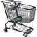 R.W. Rogers Metal Shopping Cart, 152 Liter Capacity, Medium, Gray