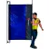 Shaver Industries RollTect™ Retractable Weld Screen - 5.5' x 20' Semi Blue Weld Shade