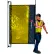 Shaver Industries RollTect™ Retractable Weld Screen - 5.5' x 20' Semi Yellow Weld Shade