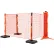 Ideal Warehouse RapidRoll™ Portable Barrier Wheeled System, 50' Safety Orange Fencing, 70-7050