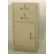 Fenco Teller Pedestal Cabinet S-204R-B - 2 Drawers Right Hinged Door 19"W x 19"D x 38-1/2"H Black