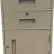 Fenco Lowboy Teller Pedestal Cabinet S-604R-A -2 Drawers Right Hinged Door 19x 19 x 27-7/8 Champagne