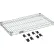 Nexel® S1430Z Poly-Z-Brite® Wire Shelf 30"W x 14"D