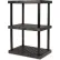 SPC Industrial™ DuraShelf™, 3 Shelf, Grid Top, 36"W x 24"D x 51"H, Black