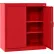 Sandusky® Classic Counter Height Storage Cabinet, 36"W x 18"D x 36"H, All-Welded, Red
