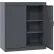 Sandusky® Classic Counter Height Storage Cabinet, 36"W x 18"D x 36"H, All-Welded, Charcoal