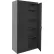 Sandusky® Classic Tall Storage Cabinet, 36"W x 24"D x 72"H, Textured Black, All-Welded
