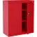 Sandusky® Elite Counter Height Storage Cabinet, 36"W x 18"D x 36"H, All-Welded, Red