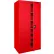 Sandusky® Elite Heavy Duty Storage Cabinet, 22 Gauge, 36"W x 18"D x 72"H, Red